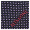 Missoni U5032 Purple/Silver Micro Check Pure Silk Tie