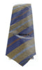 Missoni U5068 Navy Blue/Gold  Regimental  Pure Silk Tie