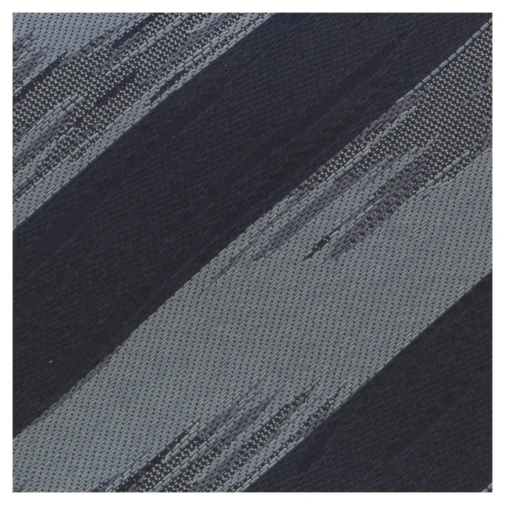 Missoni U5468 Black/Gray Regimental Pure Silk Tie