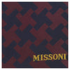 Missoni U5575 Maroon/Black Geometric Pure Silk Tie
