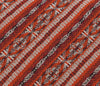 Missoni U3681 Red/Silver Awning Pure Silk Tie