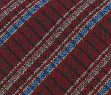 Missoni U4523 Red/Blue Madras Pure Silk Tie