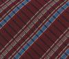 Missoni U4523 Red/Blue Madras Pure Silk Tie