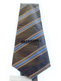 Missoni U5029 Navy/Gold Regimental Pure Silk Tie