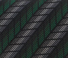 Missoni U4018 Green/Grey  Chevron Pure Silk Tie