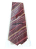 Missoni U4058 Red/Pink Regimental Pure Silk Tie