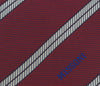 Missoni U4969 Red/Gold Regimental Pure Silk Tie