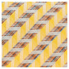 Missoni U4706 Gold/Orange Chevron Pure Silk Tie