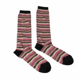 Missoni  Fuschia/Purple Striped Knee Length Socks