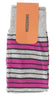 Missoni GM00CMU5685 0002 Gray/Fuschia Striped Calf Length Socks