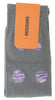 Missoni GM00CMU5701 0005 Gray/Purple Calf Length Socks