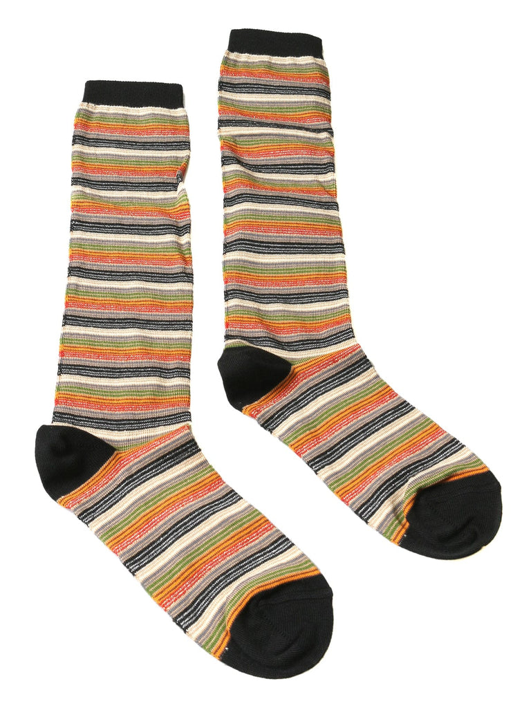 Missoni  Green/Tan Striped Boot Socks