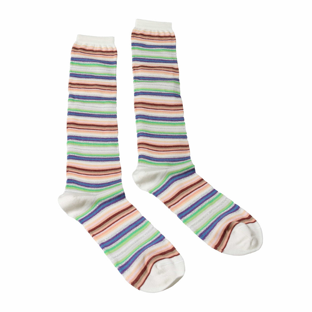 Missoni  Cream/Green Knee Length Socks