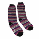 Missoni  Purple/Fuchsia Chevron Knee Length Socks