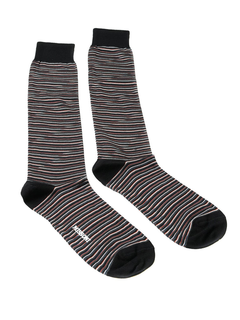 Missoni  Black/Orange Knee Length Socks