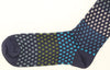 Missoni GM00CMU 5237 0003 Blue/Green Spotted Stripe Knee Length Socks