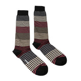 Missoni  Black Cream Striped Knee Length Socks