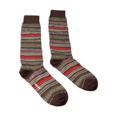 Missoni  Olive/Cream Mixed Stripe Knee Length Socks