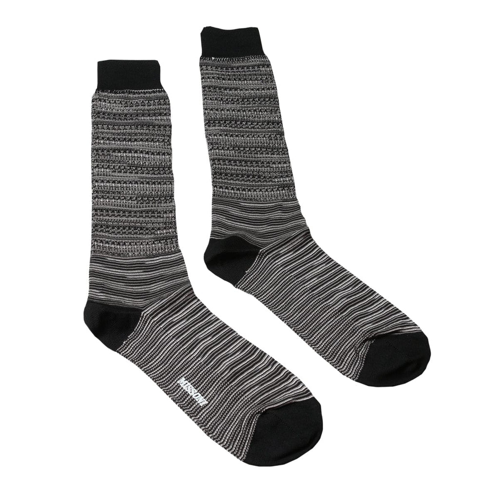 Missoni  Gray/Black Knee Length Socks
