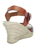 SKA BETTY V5N Tan Espadrille Strappy Wedge Sandals