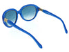 Roberto Cavalli RC 781S/S 87W ACQUA Electric Blue Oval Sunglasses