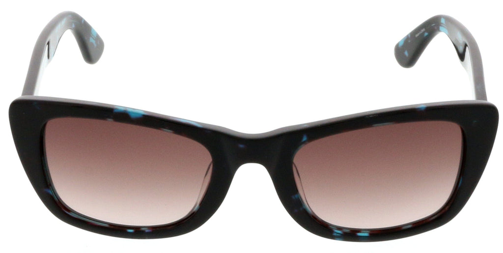 Just Cavalli  Brown/Blue Tortoise Rectangle Sunglasses