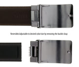HS Collection HSB 8001  Black/Brown Reversible/Adjustable Mens Belt