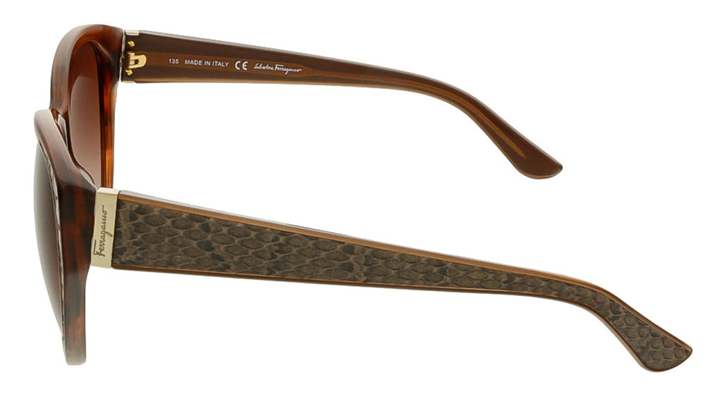 Salvatore Ferragamo SF711S 216 Brown Cat Eye Sunglasses