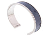 Stamerra MEMAN STRUZZO ADN Denim/Silver Genuine Ostrich Bracelet