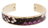 Stamerra MEMAN PITTONE VIO Purple Genuine Python Bracelet