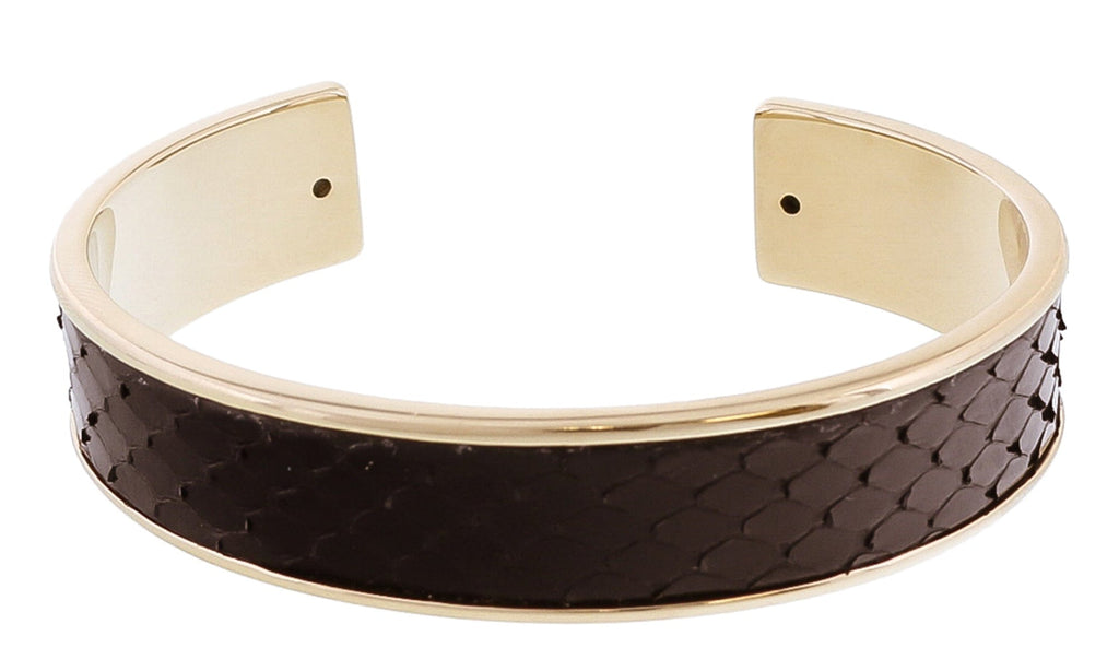 Stamerra MEMAN PITTONE NR Black Genuine Python Bracelet