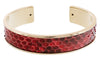 Stamerra MEMAN PITTONE RO Red Genuine Python Bracelet