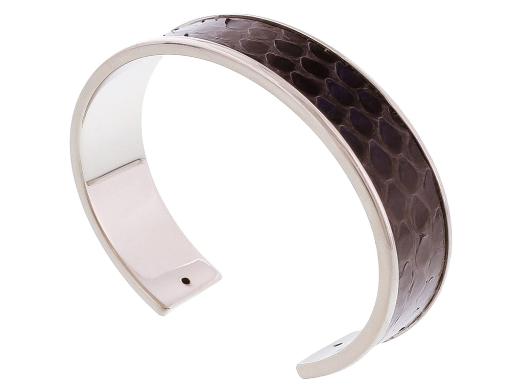 Stamerra  Navy/Silver Genuine Python Bracelet