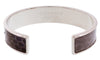 Stamerra MEMAN PITTONE AMAR Navy/Silver Genuine Python Bracelet