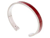 Stamerra PICCOLO CROCCO ARO Red/Silver Genuine Crocodile Bracelet