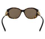 Burberry BE4208Q 300273 Dark Havana Oval Sunglasses