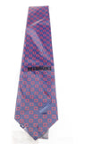 Missoni Square Blue/Red Woven Pure Silk Tie