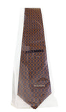 Missoni Grid  Brown Woven Pure Silk Tie