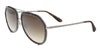 Dolce & Gabbana DG2161 04/13 Havana/Silver Cut Out Geometric Pilot Sunglasses