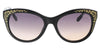 Roberto Cavalli RC992S TSEANG 05B Black Cat Eye Sunglasses