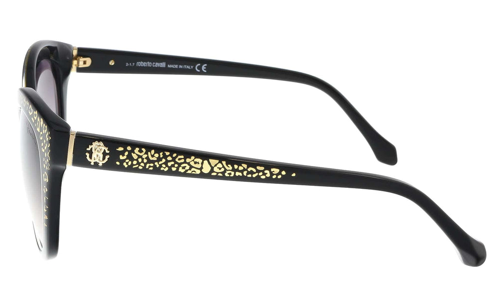 Roberto Cavalli RC992S TSEANG 05B Black Cat Eye Sunglasses