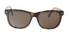 Ermenegildo Zegna  Brown/Gold Square Sunglasses