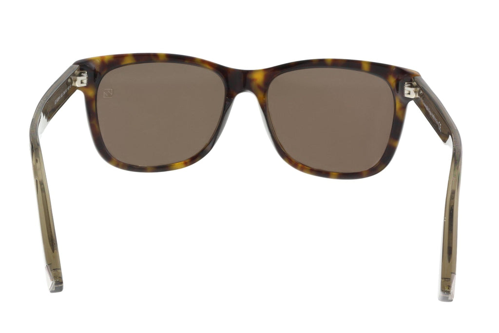 Ermenegildo Zegna EZ0028-N 52J Brown/Gold Square Sunglasses