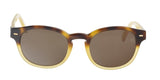Ermenegildo Zegna  Brown/Gold Square Sunglasses