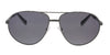 Ermenegildo Zegna  Black/Grey Aviator Sunglasses