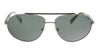 Ermenegildo Zegna  Grey/Green Aviator Sunglasses