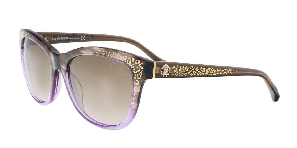 Roberto Cavalli  Purple/Brown Square Sunglasses