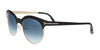 Tom Ford FT0438 5305P ANGELA Black/Gold Round Sunglasses