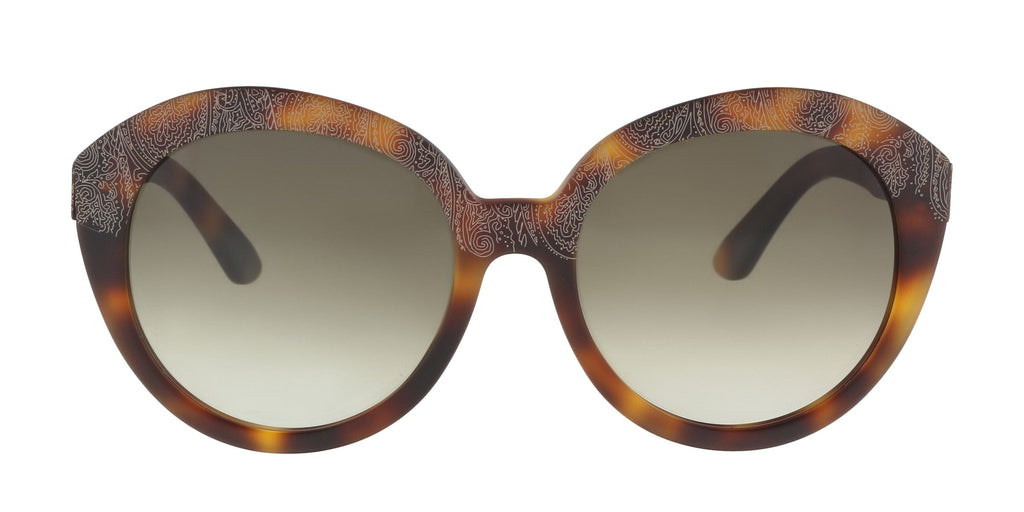 Etro  Havana Round Sunglasses