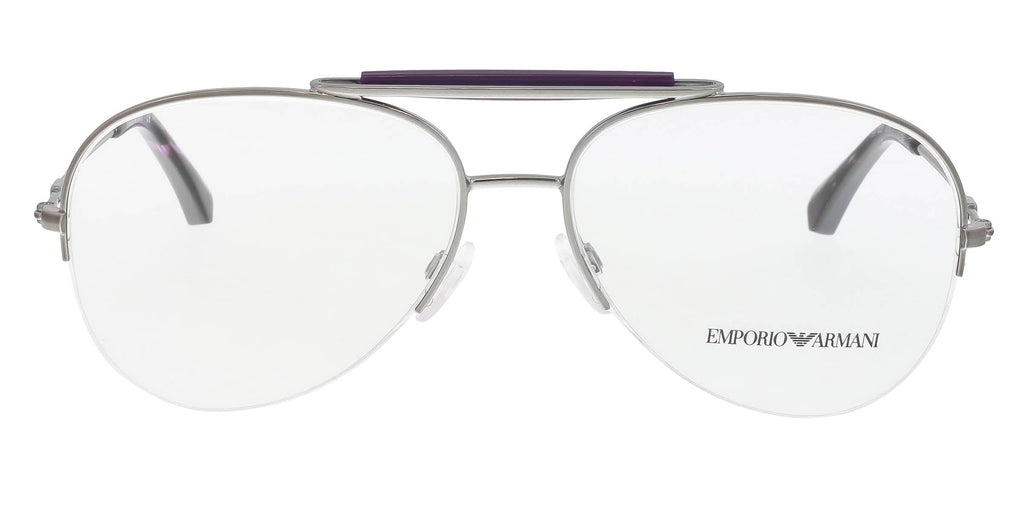 Emporio Armani EA1020 3010 Silver/Purple Oval Optical Frames